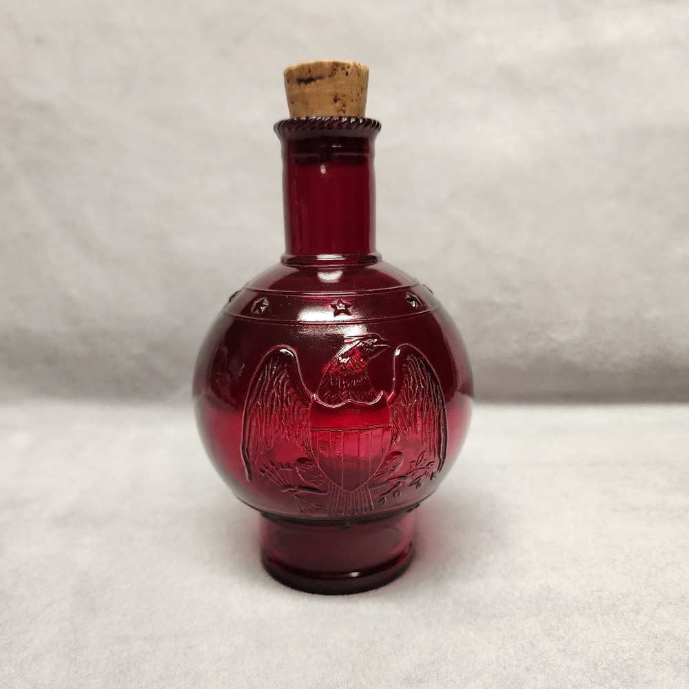 Vintage Wheaton NJ Glass Fire Extinguisher Red Bottle